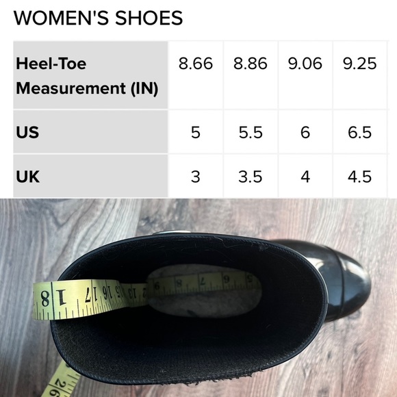 SOLD UGG Black Sienna Sherpa Insole Shiny Rain Boot Size 6/6.5 - Picture 16 of 16